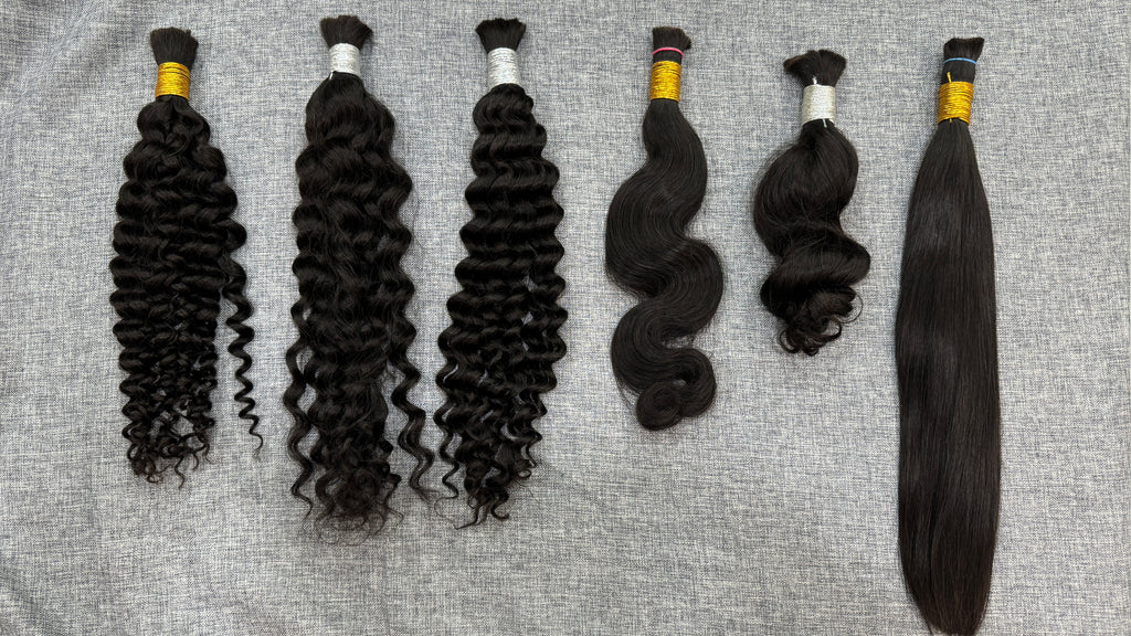 Braiding Virgin Human Hair\ Bulk Hair